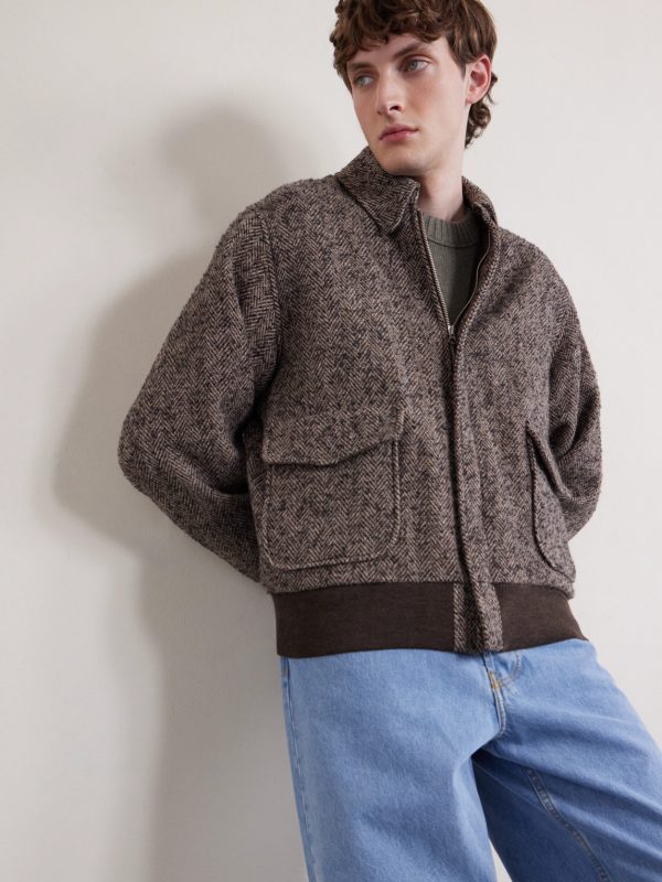 Flight Herringbone Wool, Alpaca and Linen-Blend Tweed Jacket - CU