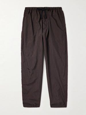 Tapered Crinkled-Shell Trousers