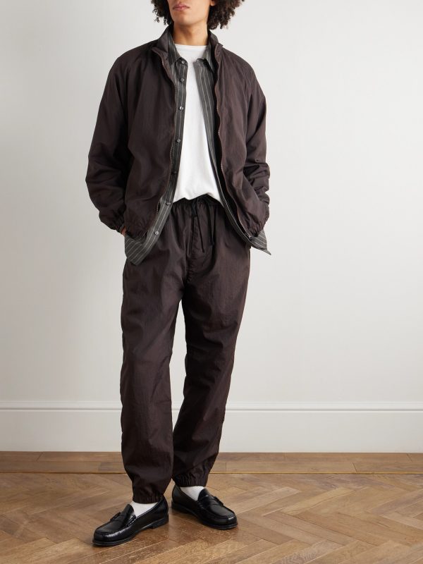 Tapered Crinkled-Shell Trousers - OU Tapered Crinkled-Shell Trousers - OU