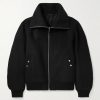 Padded Wool Bomber Jacket Padded Wool Bomber Jacket
