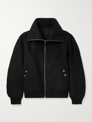 Padded Wool Bomber Jacket Padded Wool Bomber Jacket