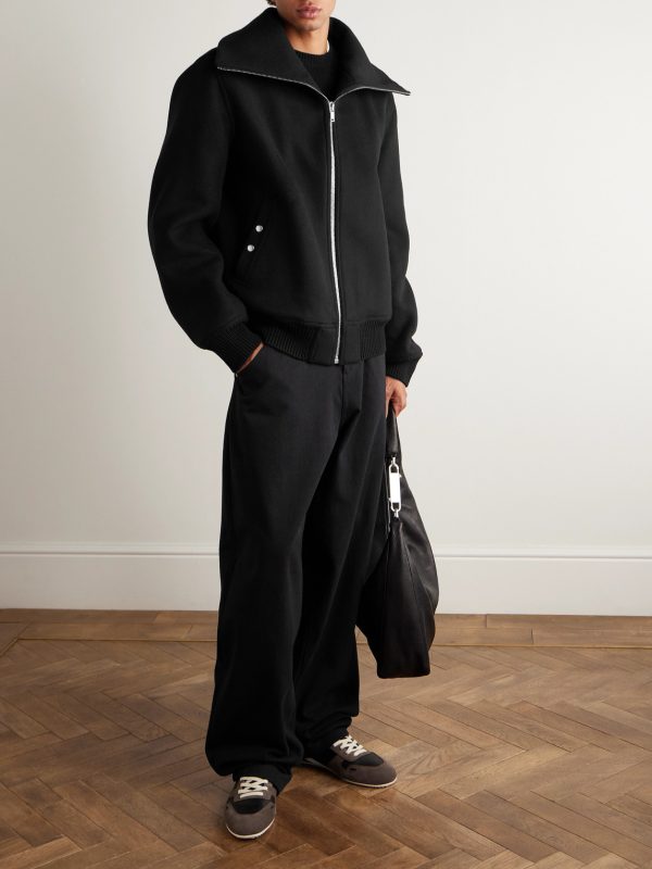 Padded Wool Bomber Jacket - OU Padded Wool Bomber Jacket - OU