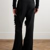 Wide-Leg Distressed Jeans - BK Wide-Leg Distressed Jeans - BK
