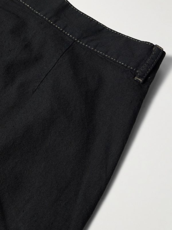 Wide-Leg Distressed Jeans - CU