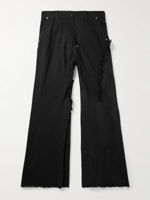 Wide-Leg Distressed Jeans Wide-Leg Distressed Jeans