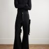 Wide-Leg Distressed Jeans - OU