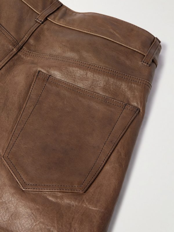 Slim-Fit Leather Trousers - CU Slim-Fit Leather Trousers - CU