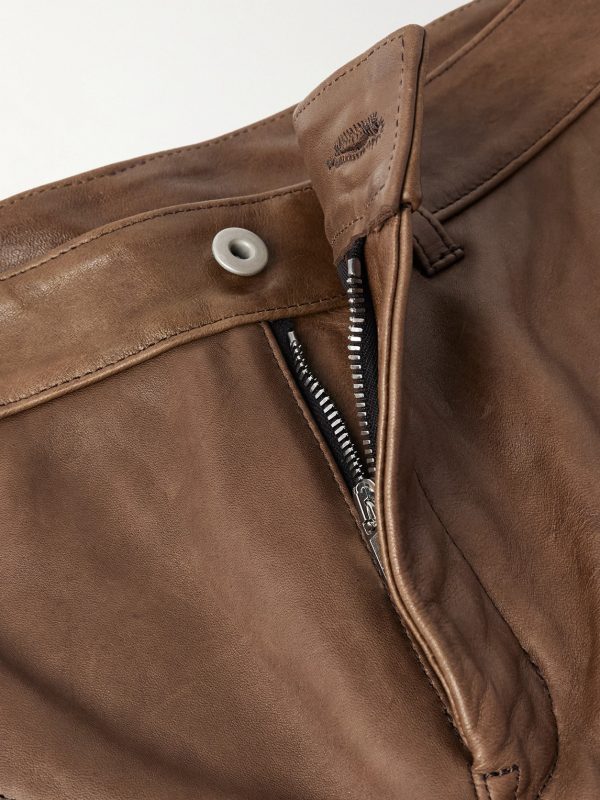 Slim-Fit Leather Trousers - E1 Slim-Fit Leather Trousers - E1
