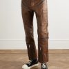 Slim-Fit Leather Trousers - FR Slim-Fit Leather Trousers - FR