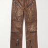 Slim-Fit Leather Trousers Slim-Fit Leather Trousers