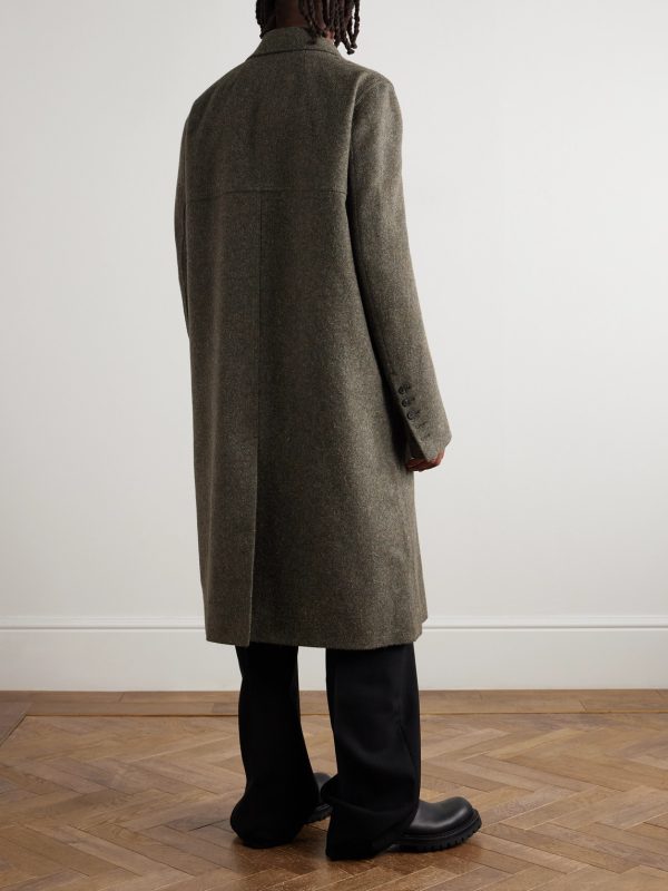 Officer Double-Breasted Melton Wool Coat - BK Officer Double-Breasted Melton Wool Coat - BK