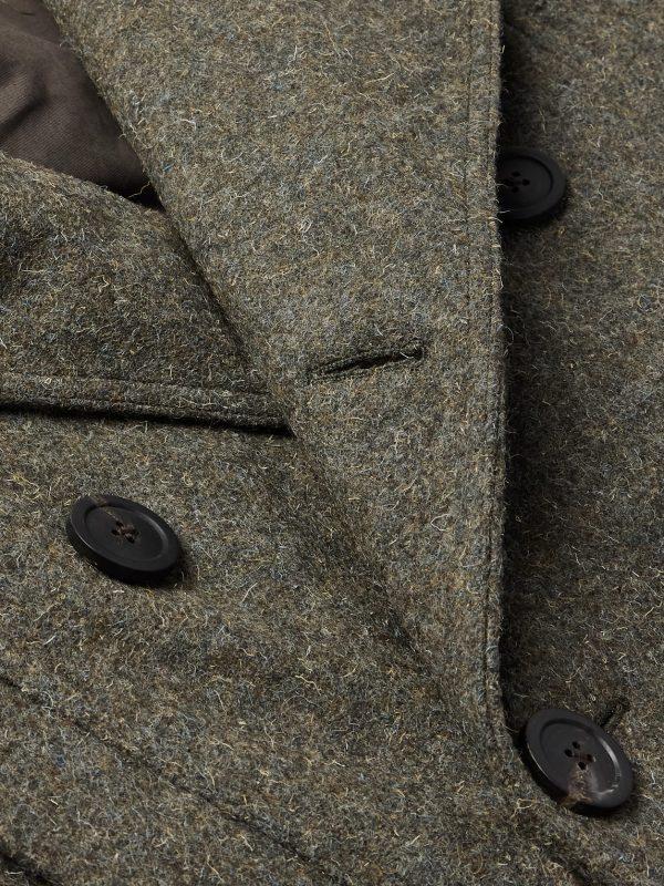 Officer Double-Breasted Melton Wool Coat - CU Officer Double-Breasted Melton Wool Coat - CU