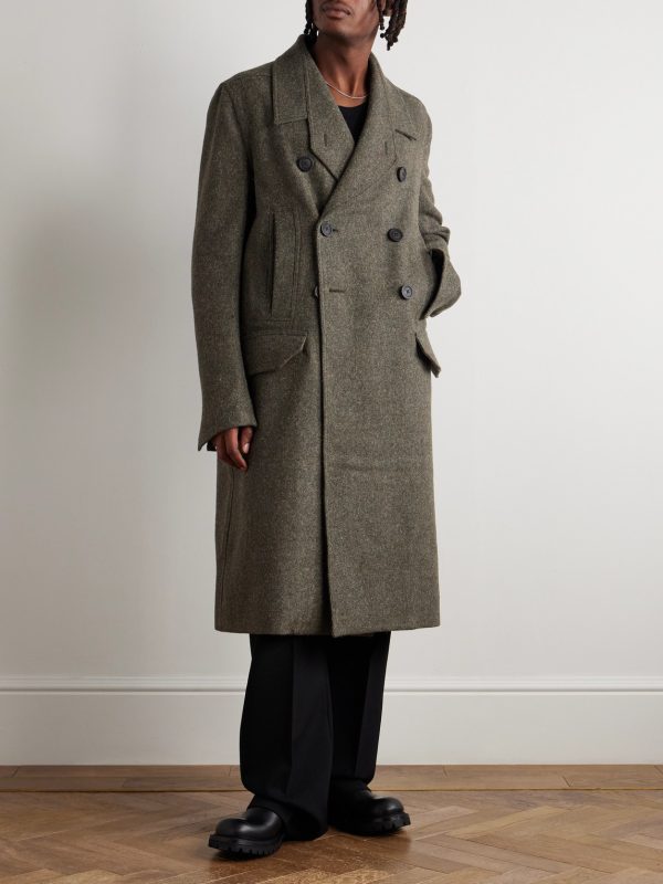 Officer Double-Breasted Melton Wool Coat - FR Officer Double-Breasted Melton Wool Coat - FR