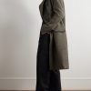 Officer Double-Breasted Melton Wool Coat - OU Officer Double-Breasted Melton Wool Coat - OU