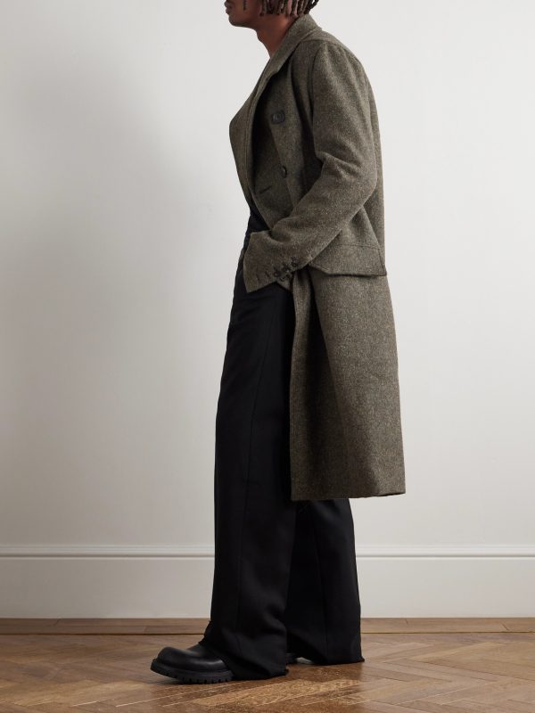Officer Double-Breasted Melton Wool Coat - OU Officer Double-Breasted Melton Wool Coat - OU
