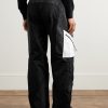 Wide-Leg Logo-Jacquard Ripstop-Panelled Twill Ski Pants - BK Wide-Leg Logo-Jacquard Ripstop-Panelled Twill Ski Pants - BK