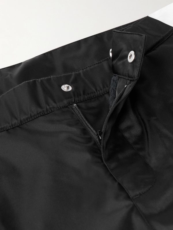 Wide-Leg Logo-Jacquard Ripstop-Panelled Twill Ski Pants - E1 Wide-Leg Logo-Jacquard Ripstop-Panelled Twill Ski Pants - E1
