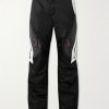 Wide-Leg Logo-Jacquard Ripstop-Panelled Twill Ski Pants Wide-Leg Logo-Jacquard Ripstop-Panelled Twill Ski Pants