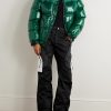 Wide-Leg Logo-Jacquard Ripstop-Panelled Twill Ski Pants - OU Wide-Leg Logo-Jacquard Ripstop-Panelled Twill Ski Pants - OU