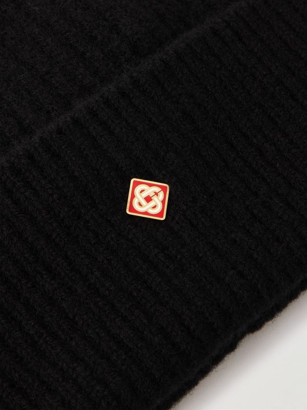 Logo-Appliquéd Ribbed Wool Beanie - CU
