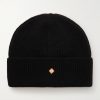 Logo-Appliquéd Ribbed Wool Beanie