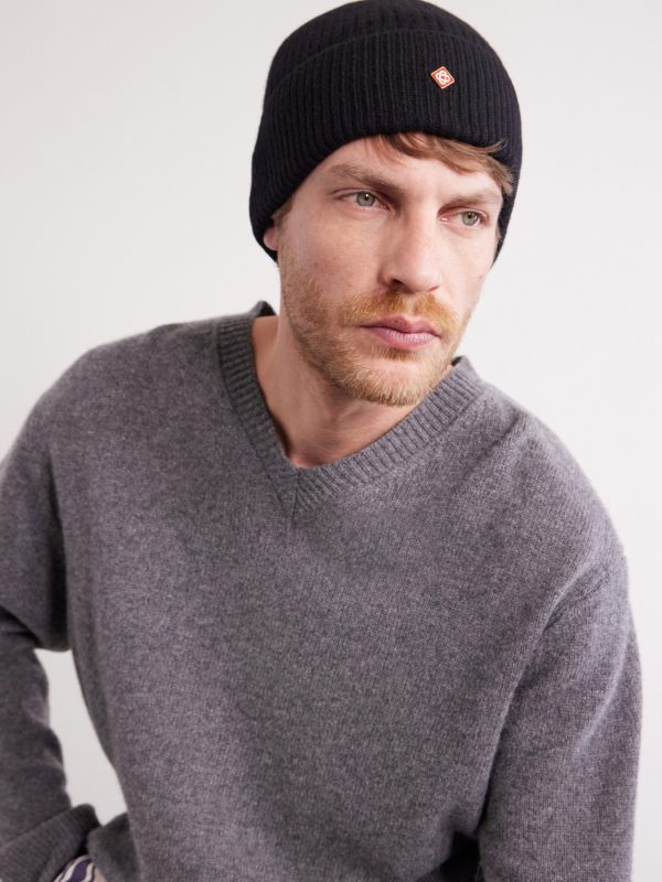 Logo-Appliquéd Ribbed Wool Beanie - OU