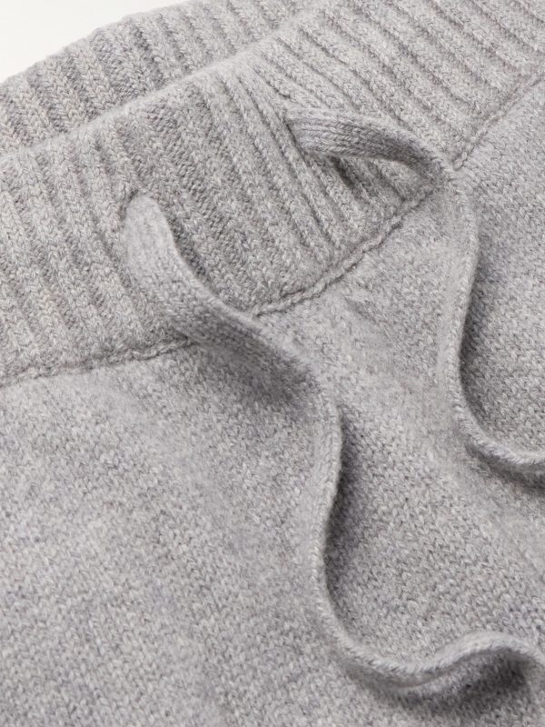 Straight-Leg Cashmere and Wool-Blend Drawstring Trousers - E1 Straight-Leg Cashmere and Wool-Blend Drawstring Trousers - E1