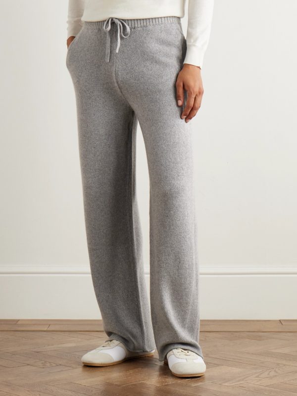 Straight-Leg Cashmere and Wool-Blend Drawstring Trousers - FR Straight-Leg Cashmere and Wool-Blend Drawstring Trousers - FR