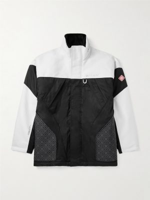 Panelled Ripstop and Shell Down Ski Jacket