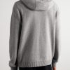 Cashmere and Wool-Blend Zip-Up Hoodie - BK Cashmere and Wool-Blend Zip-Up Hoodie - BK