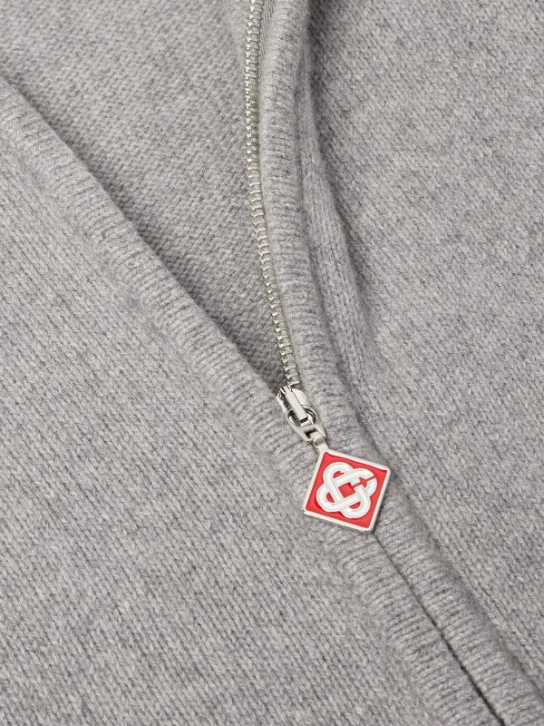 Cashmere and Wool-Blend Zip-Up Hoodie - CU Cashmere and Wool-Blend Zip-Up Hoodie - CU