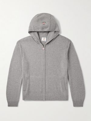 Cashmere and Wool-Blend Zip-Up Hoodie