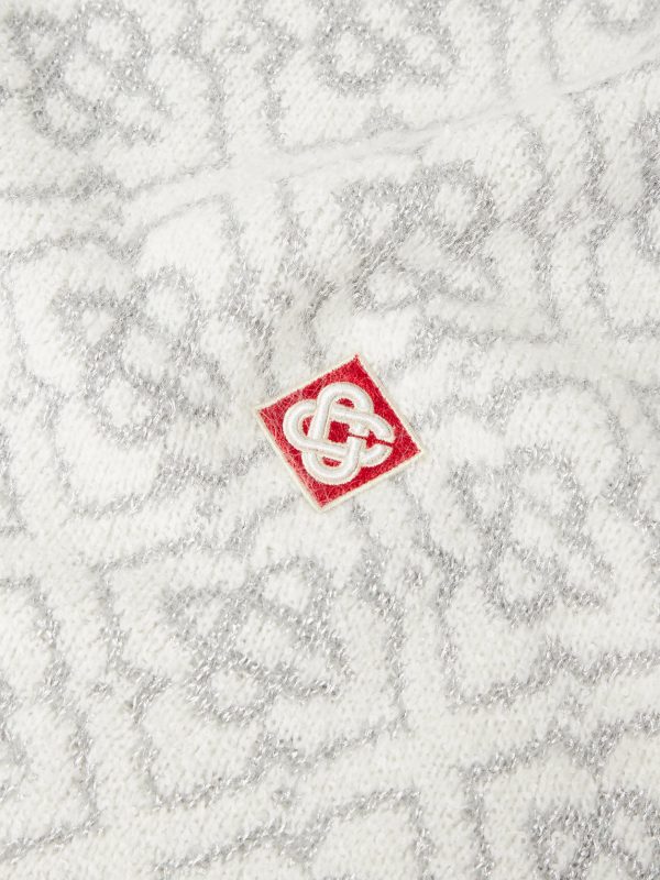 Logo-Appliquéd Jacquard-Knit Sweater - CU Logo-Appliquéd Jacquard-Knit Sweater - CU