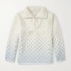 Fleece-Jacquard Half-Zip Sweater Fleece-Jacquard Half-Zip Sweater