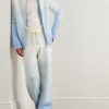 Straight-Leg Logo-Appliquéd Dégradé Brushed-Knit Trousers - OU