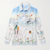 Printed Silk-Twill Shirt