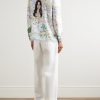 Printed Silk-Twill Shirt - OU