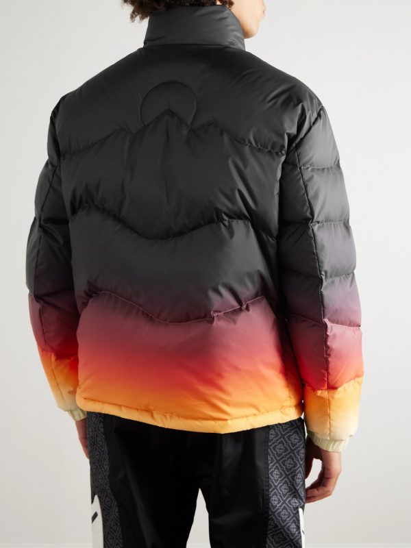 Dégradé Quilted Shell Down Ski Jacket - BK