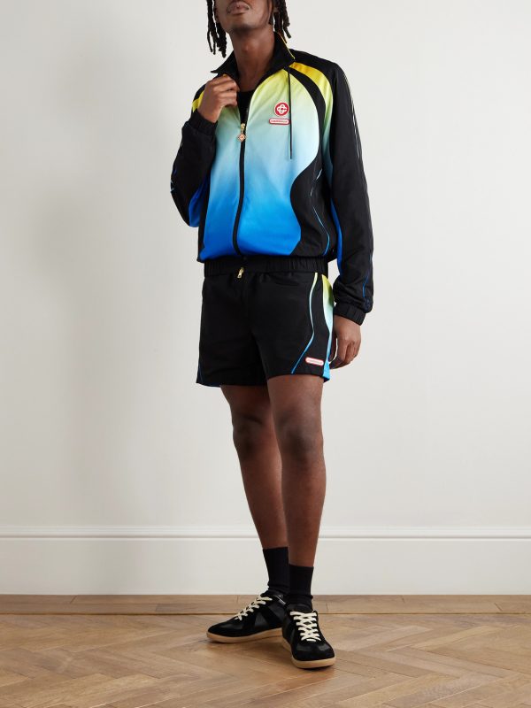 Football Windbreaker Logo-Appliquéd Mesh Jacket - OU Football Windbreaker Logo-Appliquéd Mesh Jacket - OU
