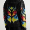 Flame Laurel Brushed-Mohair Zip-Up Hoodie - BK Flame Laurel Brushed-Mohair Zip-Up Hoodie - BK