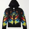 Flame Laurel Brushed-Mohair Zip-Up Hoodie Flame Laurel Brushed-Mohair Zip-Up Hoodie