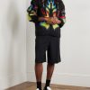Flame Laurel Brushed-Mohair Zip-Up Hoodie - OU Flame Laurel Brushed-Mohair Zip-Up Hoodie - OU