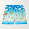 Straight-Leg Printed Silk-Twill Shorts Straight-Leg Printed Silk-Twill Shorts