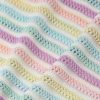 Flower Camp-Collar Striped Crocheted Cotton Shirt - E1 Flower Camp-Collar Striped Crocheted Cotton Shirt - E1