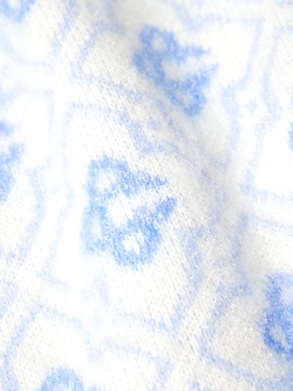 Jacquard-Knit Zip-Up Cardigan - E1 Jacquard-Knit Zip-Up Cardigan - E1