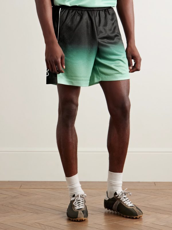 Straight-Leg Monogrammed Dégradé Jersey Shorts - FR