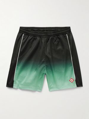 Straight-Leg Monogrammed Dégradé Jersey Shorts