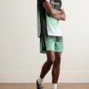 Straight-Leg Monogrammed Dégradé Jersey Shorts - OU