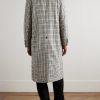 Checked Wool-Tweed Coat - BK Checked Wool-Tweed Coat - BK