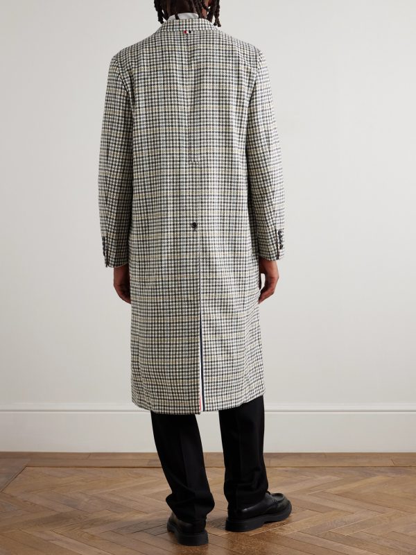 Checked Wool-Tweed Coat - BK Checked Wool-Tweed Coat - BK